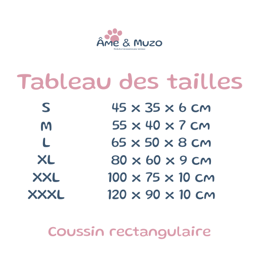 Guide des tailles- Âme & Muzo