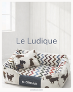 Le Ludique- Coussin Moelleux et Stylé pour Chien et Chat - avec Option Coussin