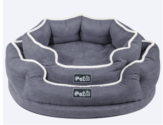 Coussin moelleux et enveloppant pour Chien et Chat - Lit orthopédique en Mousse Mémoire - Housse Lavable