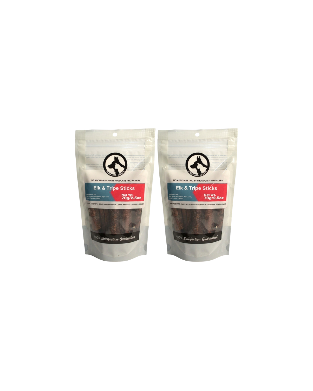 Les Bâtonnets Orignal & Tripes de Bœuf – Gâterie Naturelle Haute Protéine pour Chien | 70g