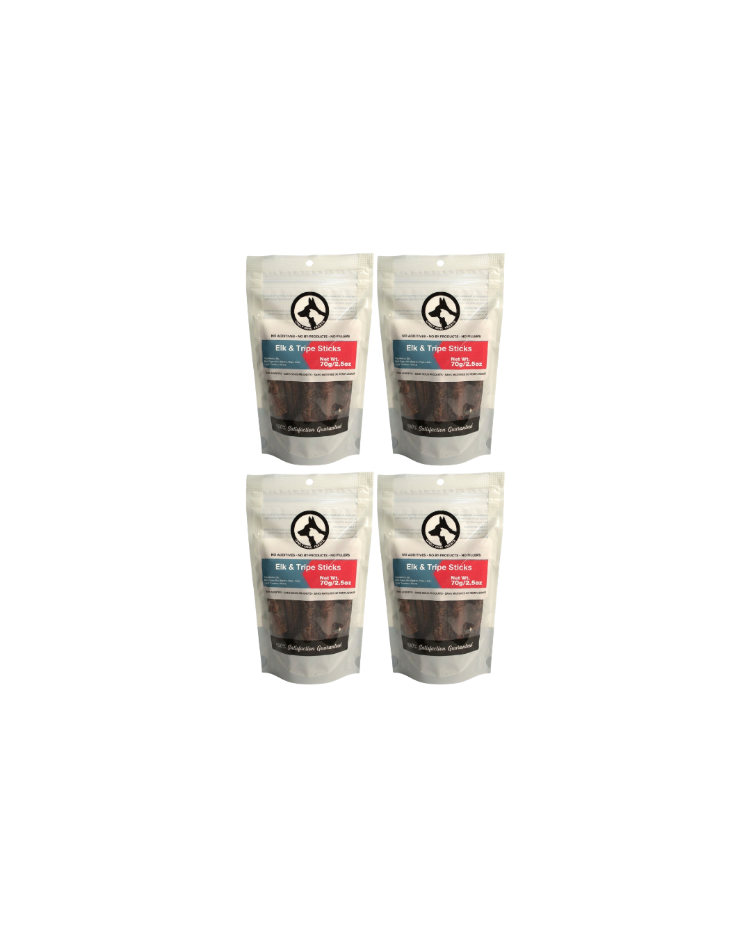Les Bâtonnets Orignal & Tripes de Bœuf – Gâterie Naturelle Haute Protéine pour Chien | 70g