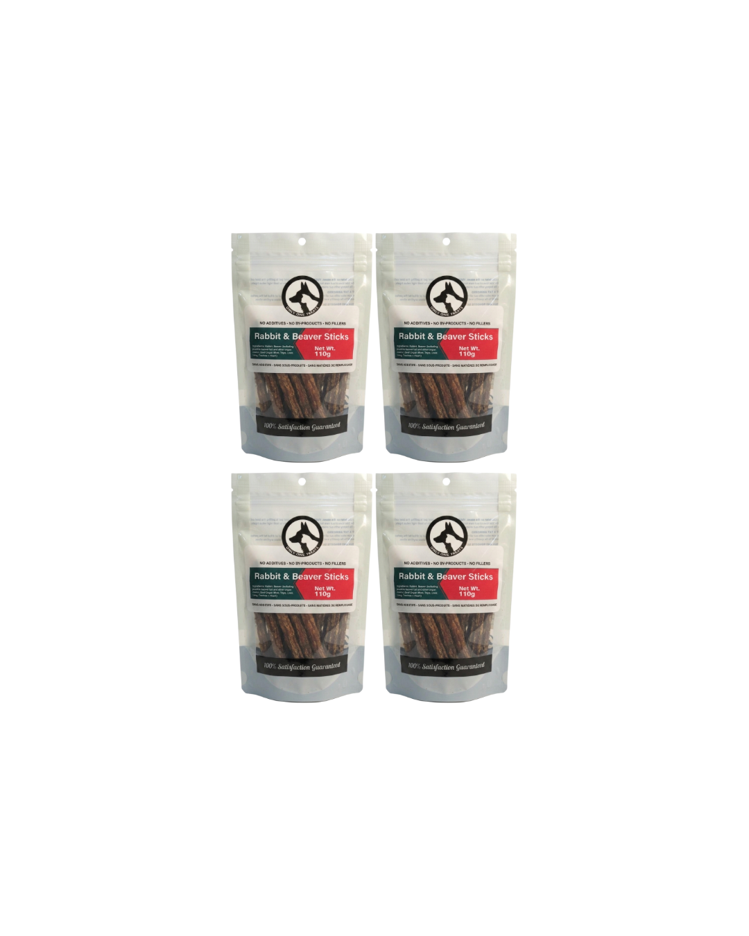 Les Bâtonnets Lapin & Castor – Gâterie Naturelle Fumée pour Chien | 70g