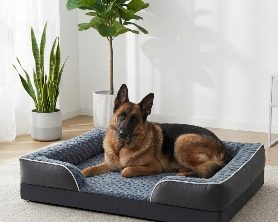 Le Refuge- Lit Imperméable pour Chien et Chat - Housse Amovible et Lavable