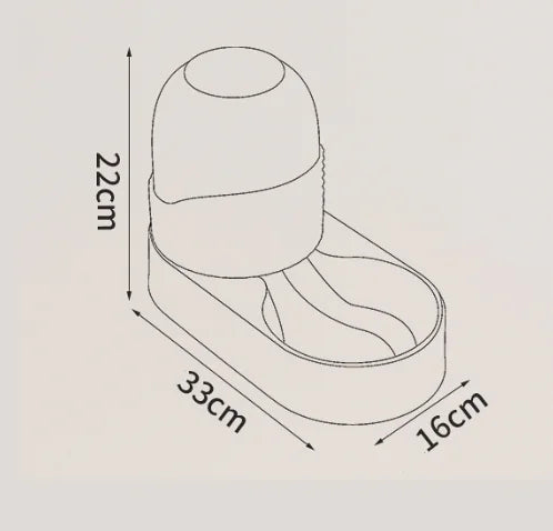 Dimensions duo bol pour chien et chat - Distributeur - Âme & Muzo