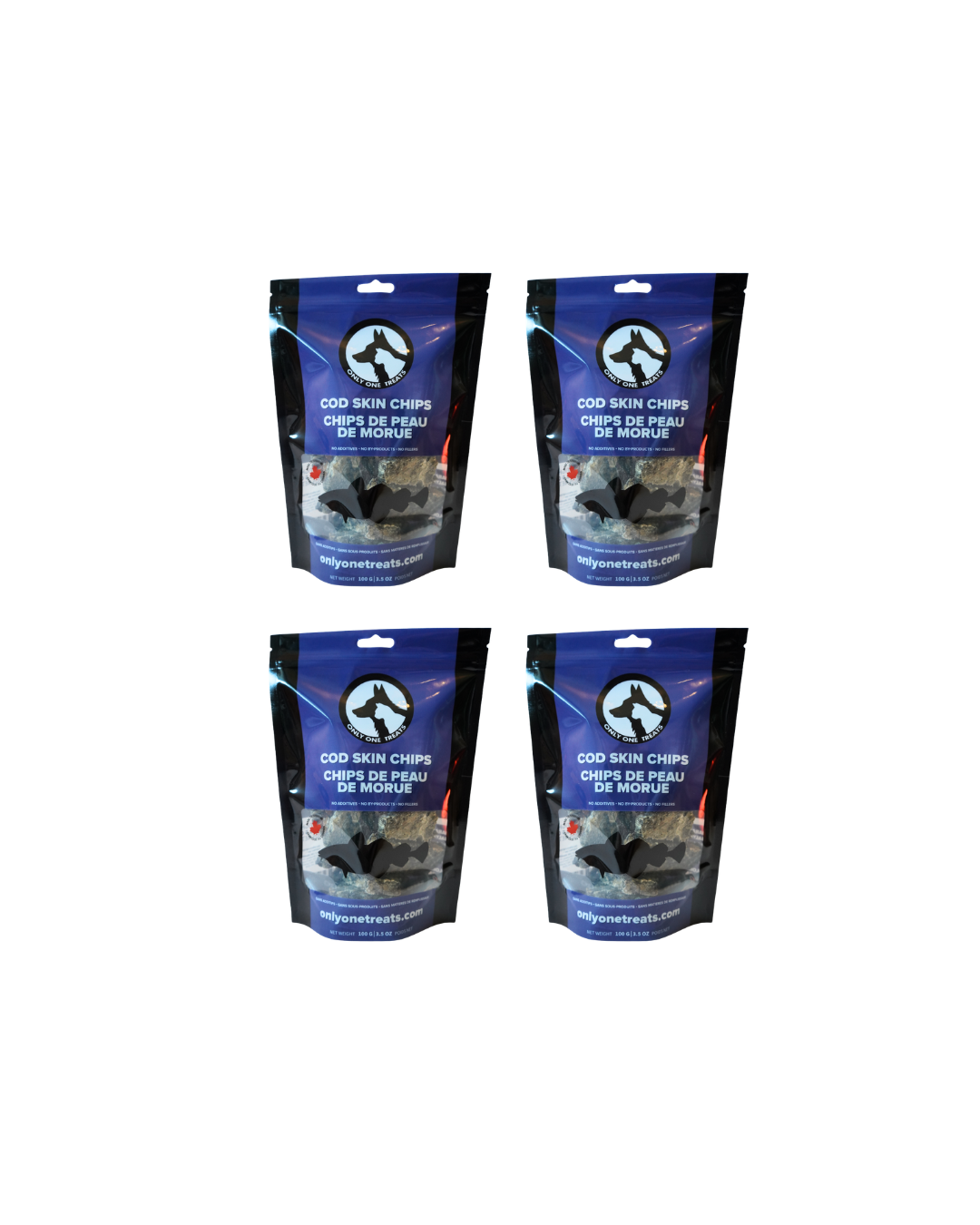 Chips de peau de morue – Gâterie Naturelle Croustillante pour Chien et Chat 100g