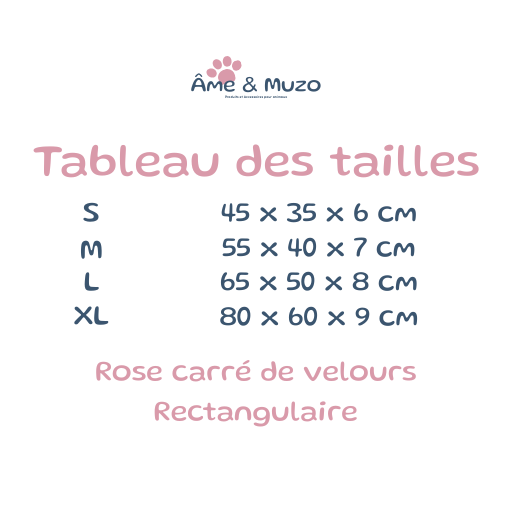 Guide des tailles- Âme & Muzo