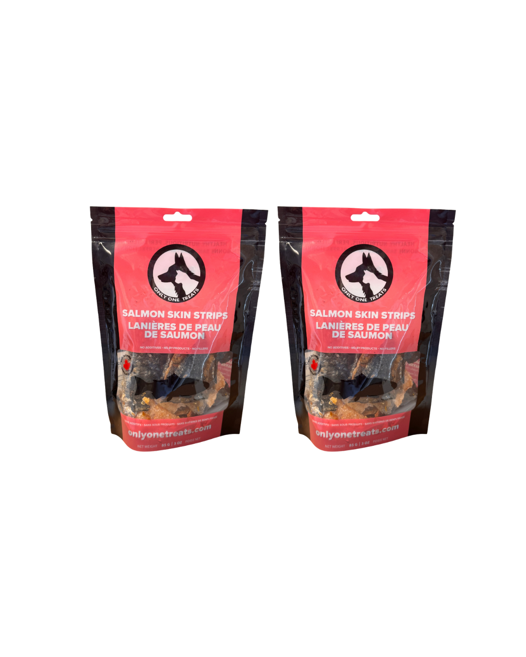 Lanières de peau de saumon – Gâterie Croustillante au Saumon Sauvage Canadien 85g