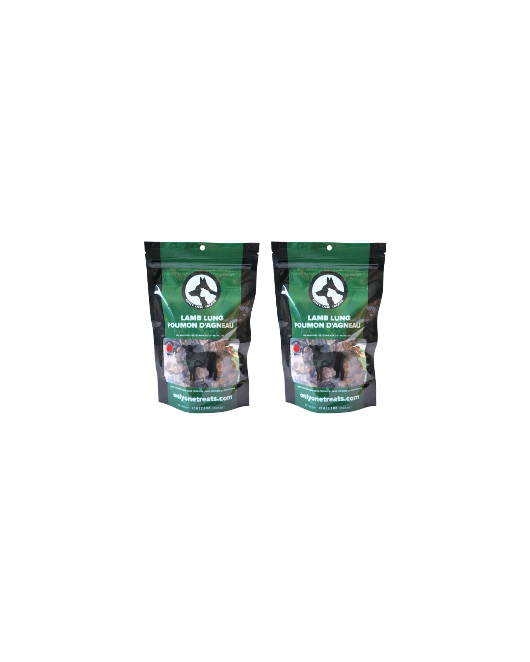 Le Poumon d'Agneau – Gâterie Naturelle Croustillante pour Chien 70g