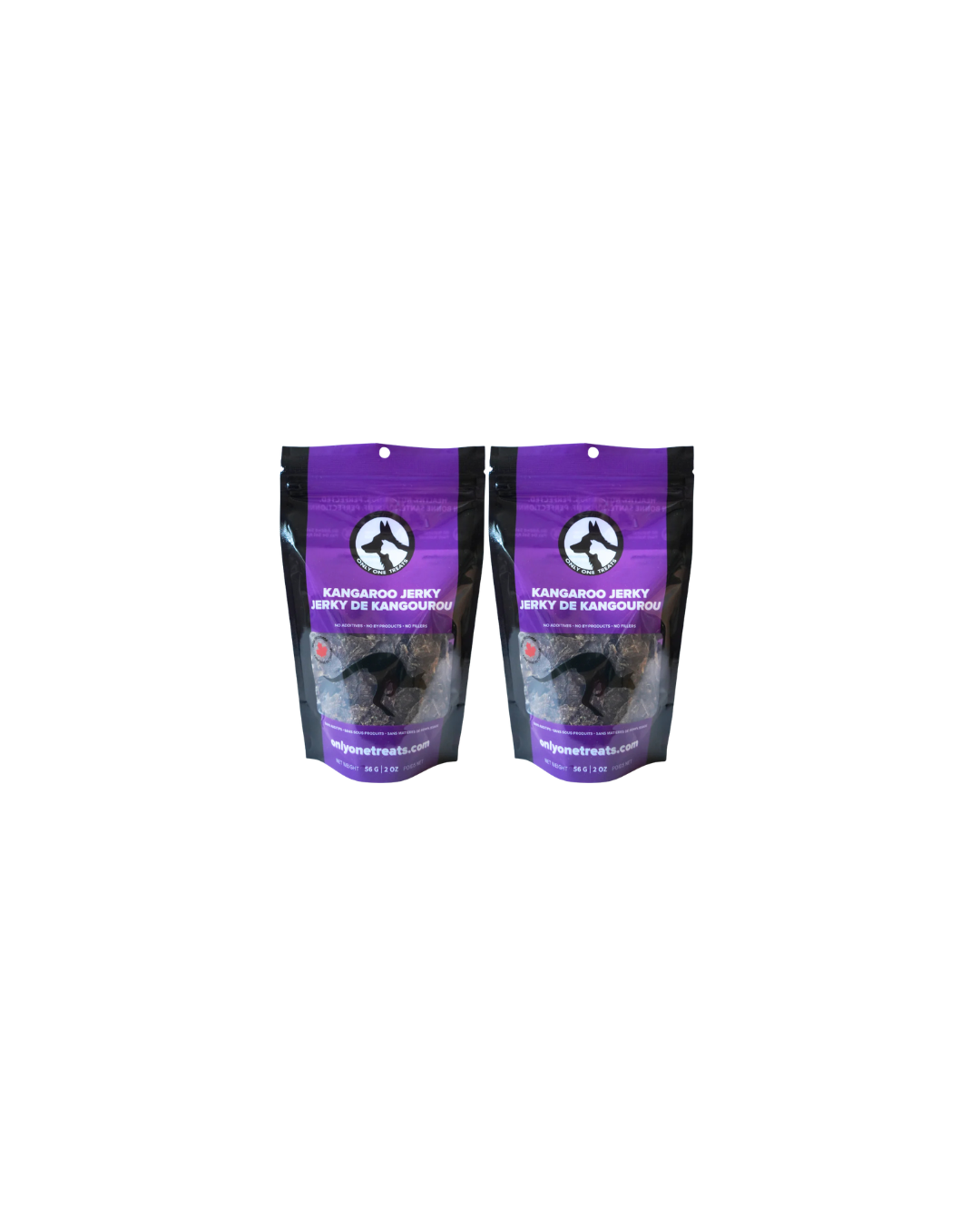 Le Kangourou Jerky – Gâterie Naturelle Haute Protéine pour Chien 56g