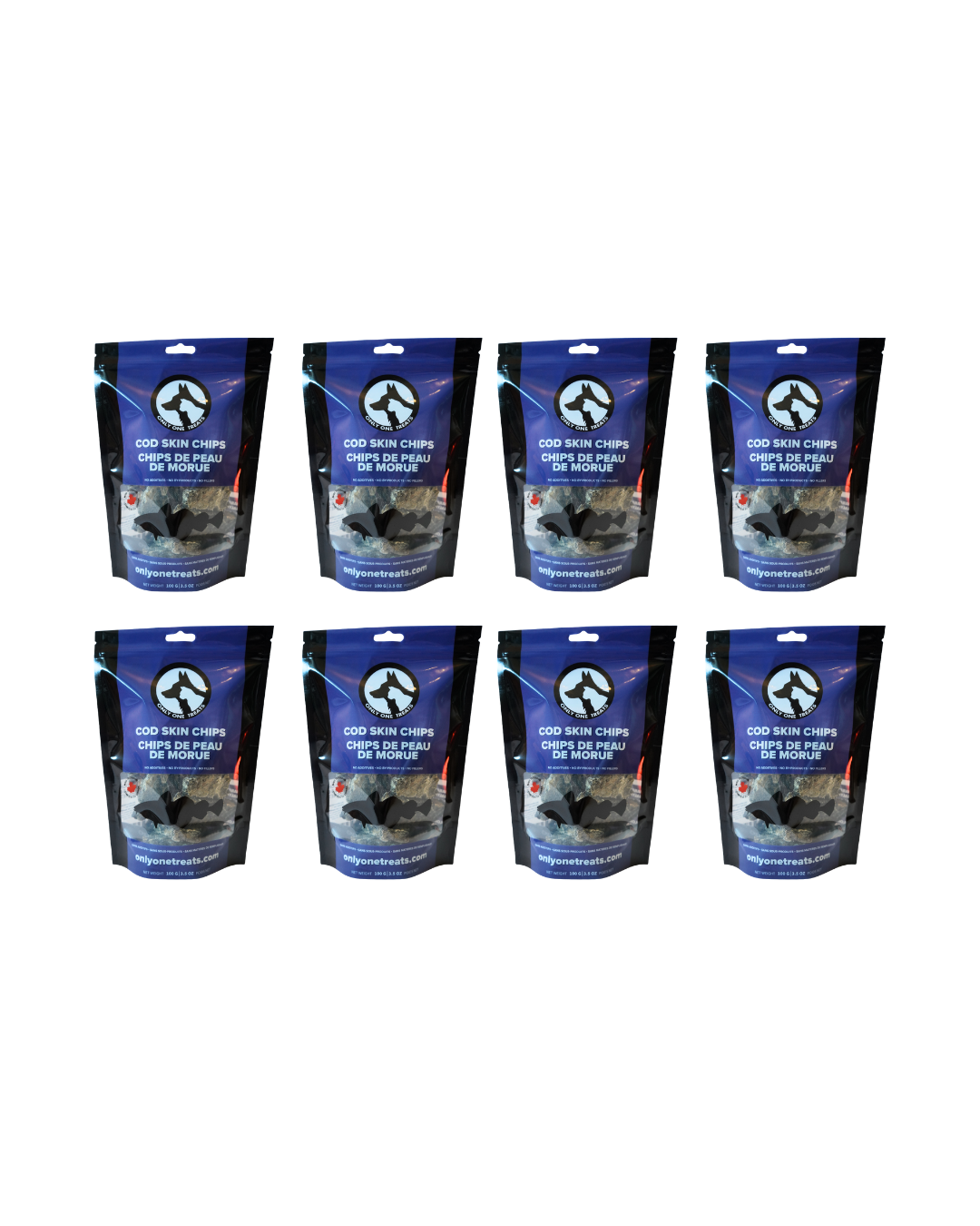 Chips de peau de morue – Gâterie Naturelle Croustillante pour Chien et Chat 100g