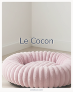 Le Cocon- Coussin rond Douillet pour Chien et Chat - Confort Moelleux
