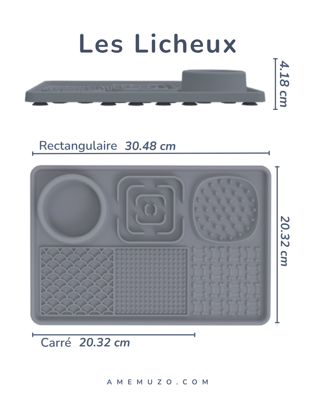 Les Licheux | Tapis de léchage pour chien et chat | Anti-stress