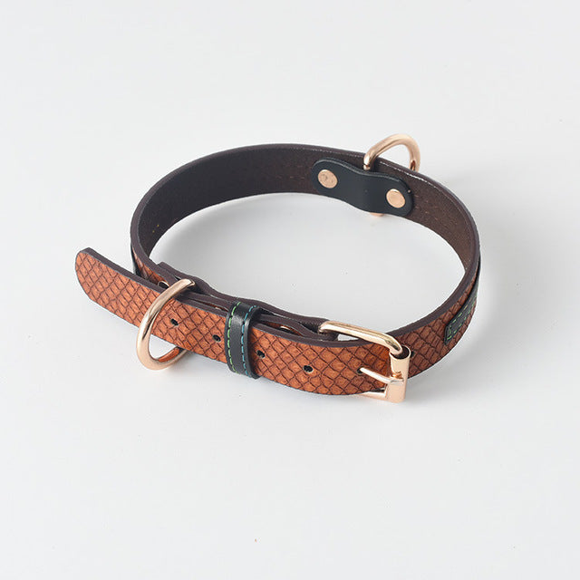 Collier en cuir souple pour chien  Âme & Muzo