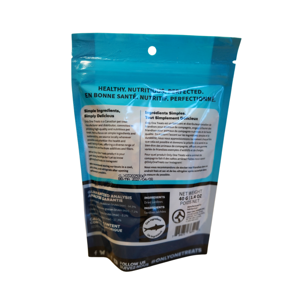 La Sardine Séchée – Gâterie Naturelle pour Chien, Chat et plus 40g