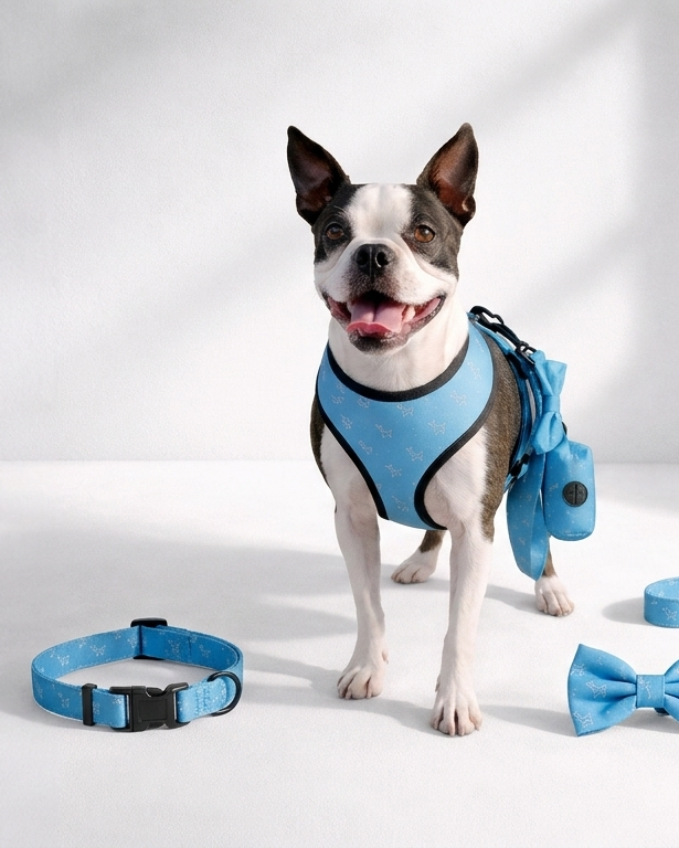 Ensemble de promenade pour chien - Harnais avec Laisse et accessoires pour Chien - Confort & Style