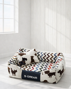 Le Ludique- Coussin Moelleux et Stylé pour Chien et Chat - avec Option Coussin