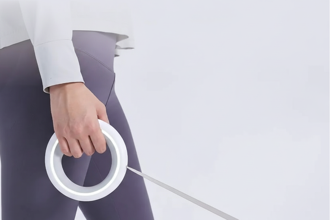 Laisse automatique circulaire pour chien moyen et grand - Système de freinage
