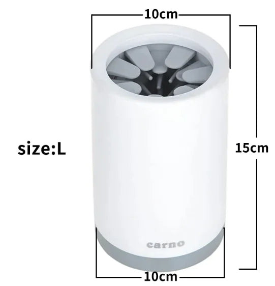 Nettoyeur de pattes pour chien-Silicone-Gris et Blanc