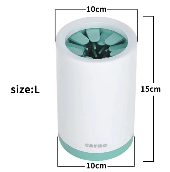 Nettoyeur de pattes vert pour chiens Âme & muzo