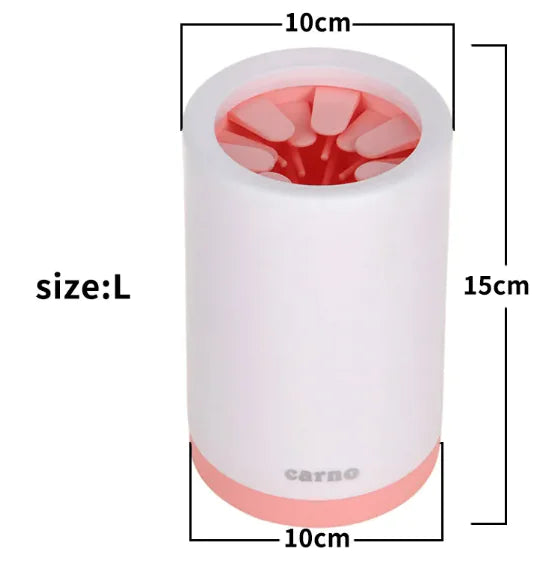 Nettoyeur pour pattes pour chien rose