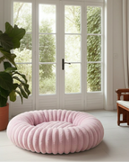 Le Cocon- Coussin rond Douillet pour Chien et Chat - Confort Moelleux