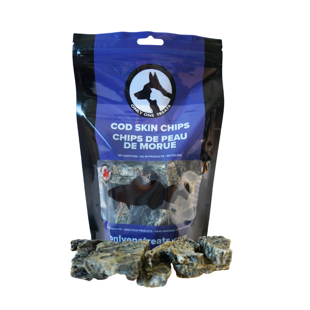 Chips de peau de morue – Gâterie Naturelle Croustillante pour Chien et Chat 100g