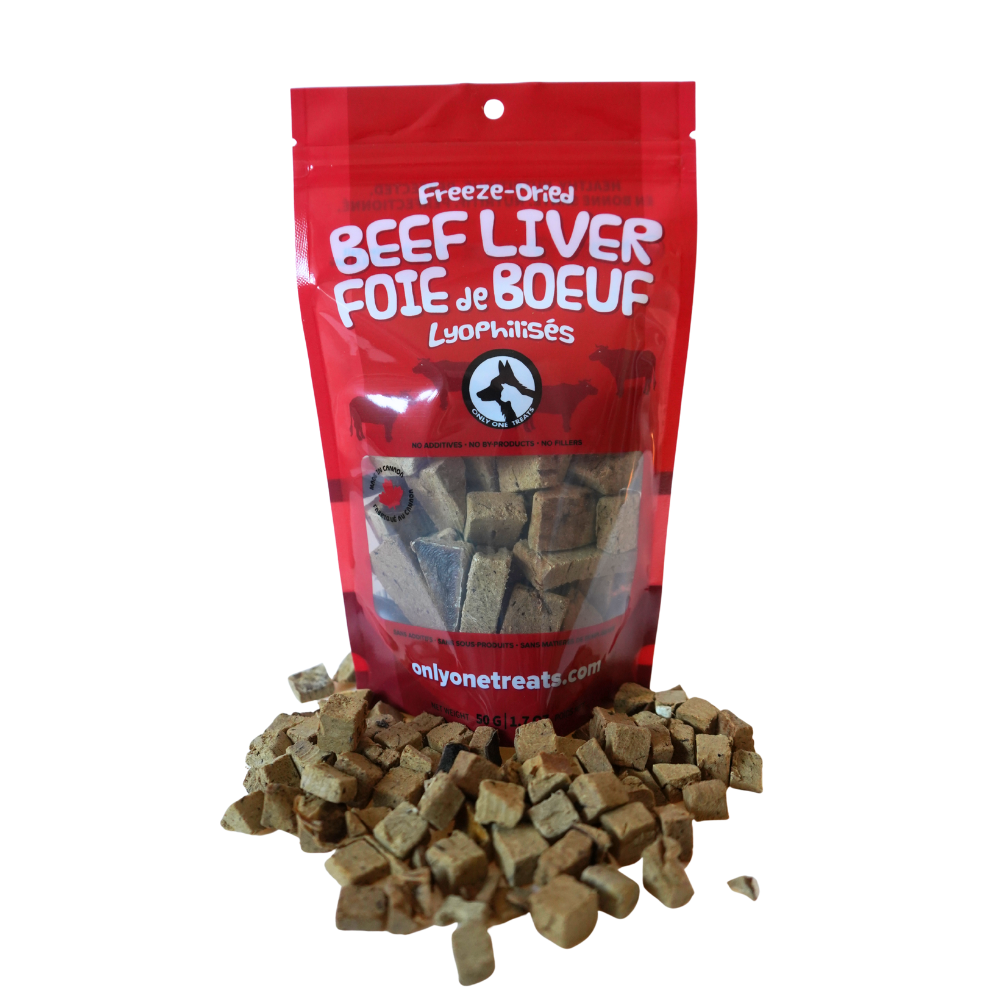 Le Foie de Bœuf Lyophilisé – Gâterie Naturelle Haute Protéine pour Chien 50g