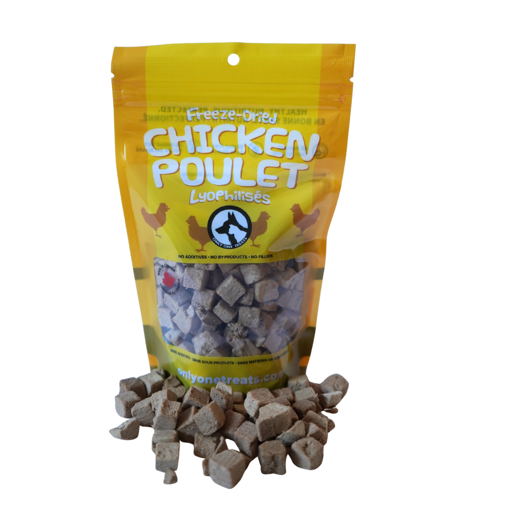 Le Poulet Lyophilisé – Gâterie Naturelle Haute Protéine pour Chien et Chat 50g