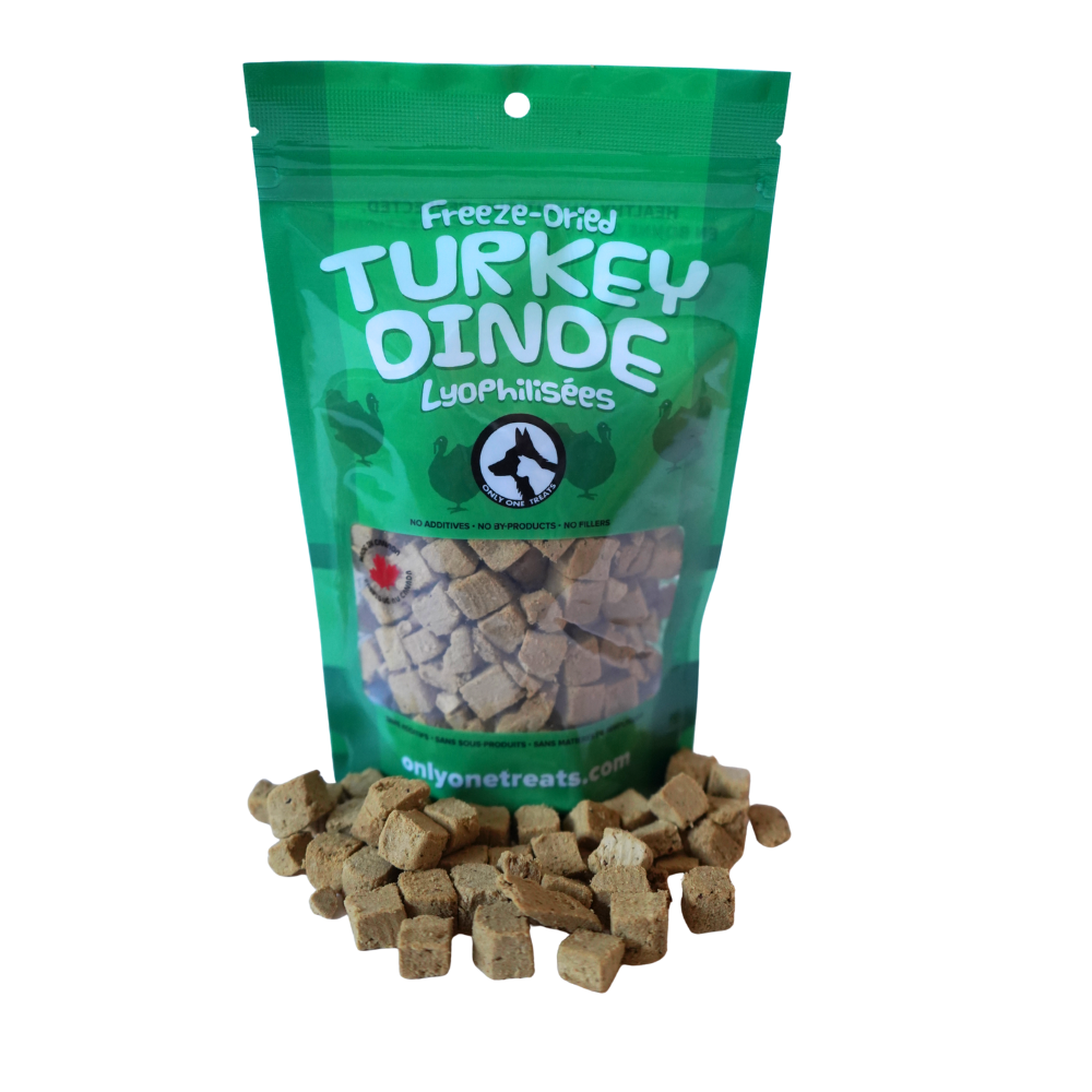 La Dinde Lyophilisée – Gâterie Naturelle Haute Protéine pour Chien et Chat 43g