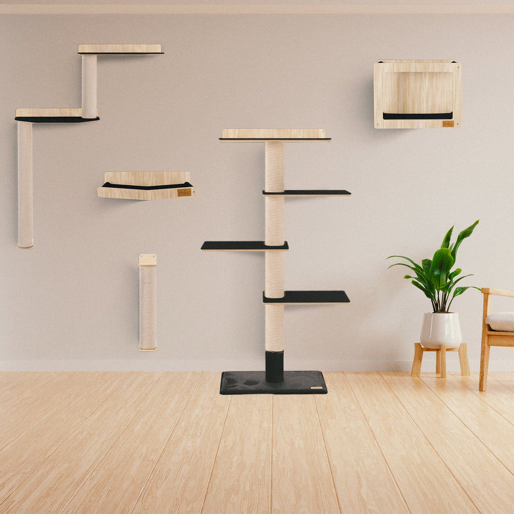 Le Kit Mural Noba – Terrain de Jeu Vertical Complet pour Chat | Noba Animal Co.