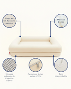 Le Confort+ - Lit Orthopédique Premium pour Chien et Chat - Mousse Mémoire Dense