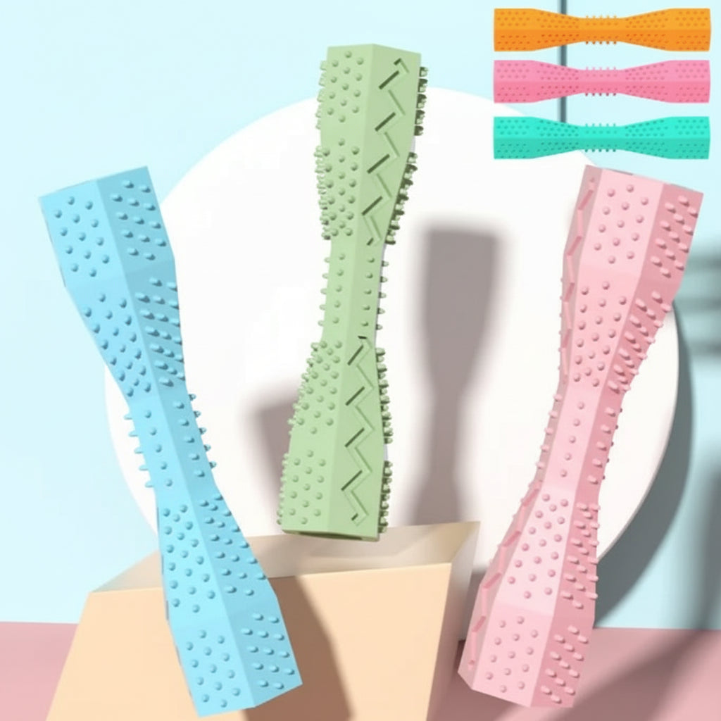 Jouet hygiène dentaire chien jaune - 6 couleurs disponibles