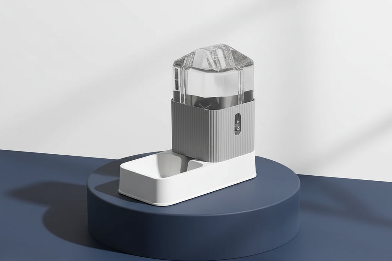 distributeur d'eau gris pour chien et chat - Âme & Muzo