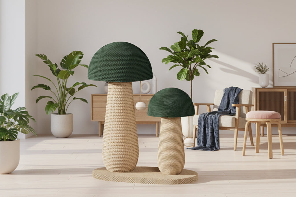 Griffoir double champignon - Style premium- Âme & Muzo