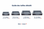 Guide des tailles en français - lit imperméable - Âme & Muzo