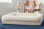 Lit ultra confortable orthopédique blanc pour chien et chat-âme & muzo