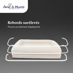 Rebords surélevés- Apaisement-chien lit orthopédique-âme & muzo
