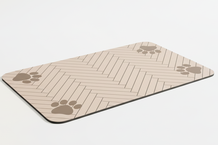 Tapis de repas seul fond blanc — Âme & Muzo