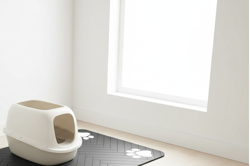 Tapis litière noir élégant - âme & muzo