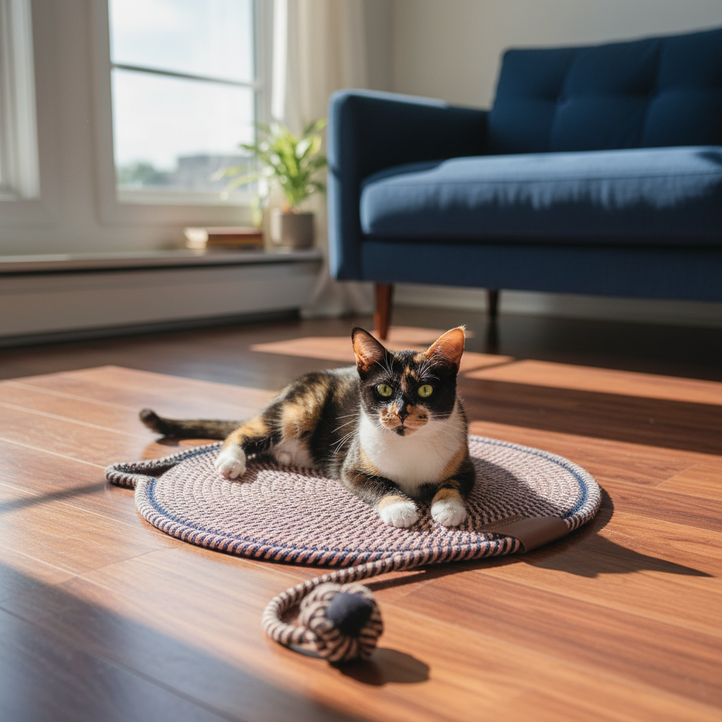 Tapis rose lifestyle avec Alice